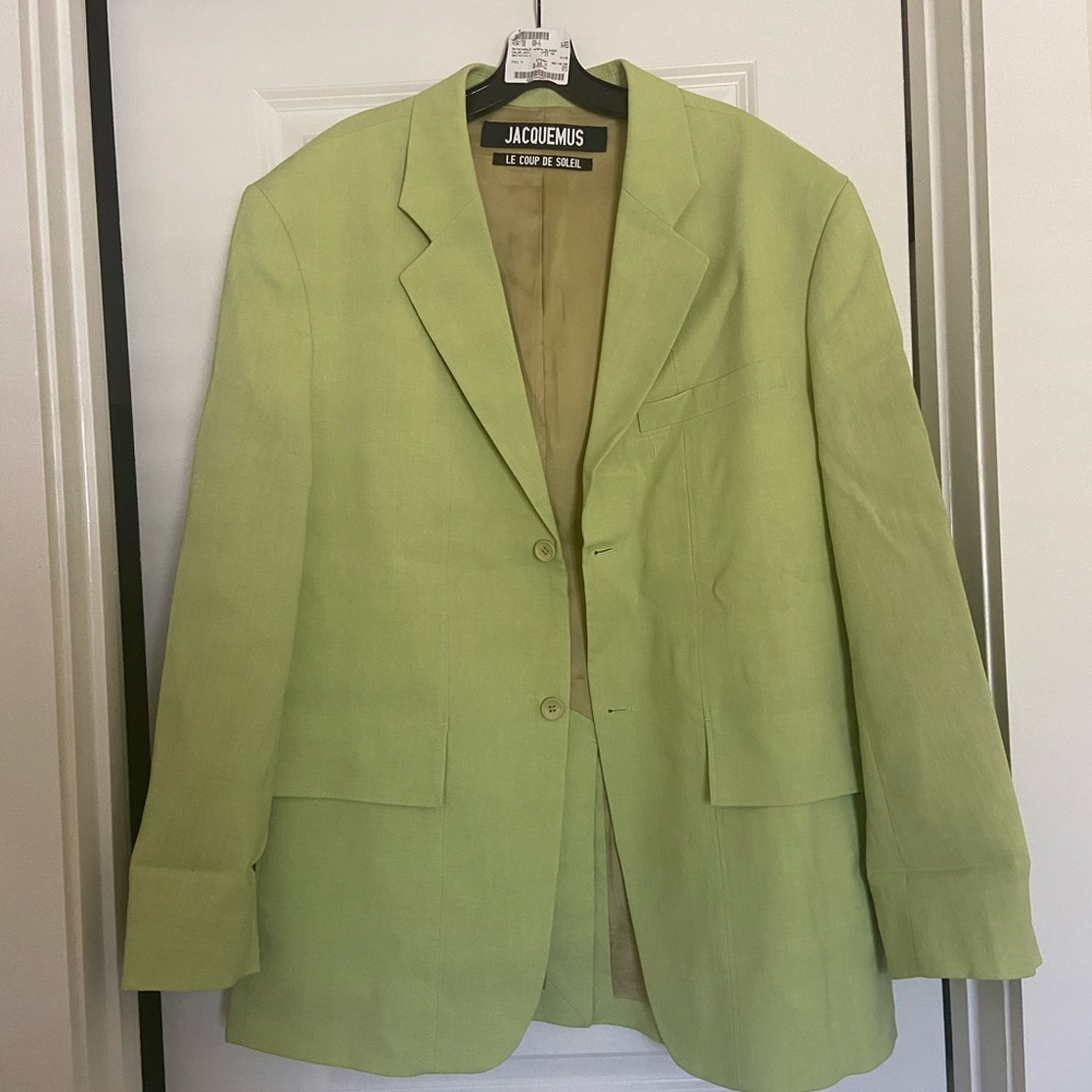 Jacquemus la veste green blazer